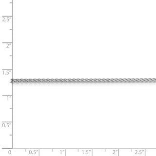 24" 14k White Gold 1.8mm Flat Wheat Chain Necklace