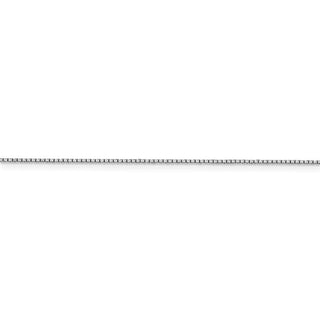 24" 14k White Gold .95mm Box Chain Necklace