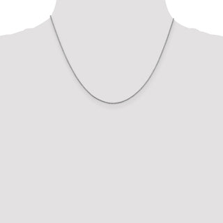 18" 14k White Gold .95mm Box Chain Necklace