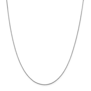 26" 14k White Gold .95mm Box Chain Necklace