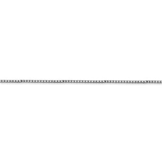 14" 14k White Gold 1mm Box Chain Necklace
