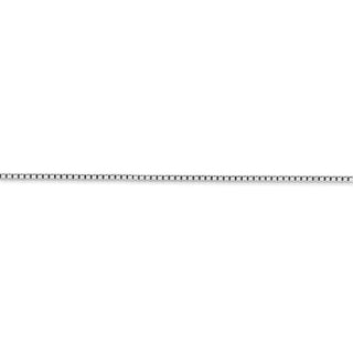 14" 14k White Gold 1.3mm Box Chain Necklace