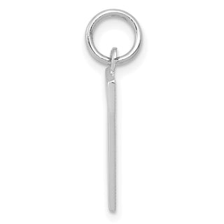 14k White Gold Medium Polished Number 7 Charm