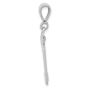 14k White Gold Medium Polished Number 29 Charm