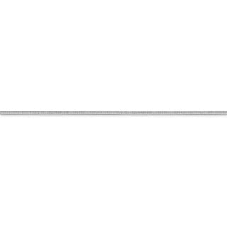 20" 14k White Gold 1.0mm Octagonal Snake Chain Necklace