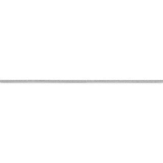 9" 14k White Gold 1.0mm Octagonal Snake Chain Anklet