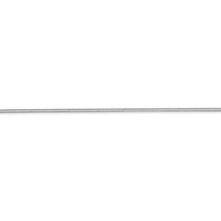 16" 14k White Gold 1.2mm Octagonal Snake Chain Necklace