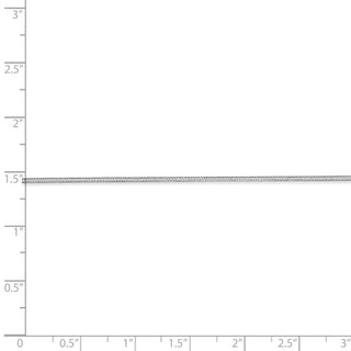 30" 14k White Gold 1.2mm Octagonal Snake Chain Necklace