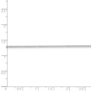 16" 14k White Gold 1.4mm Octagonal Snake Chain Necklace