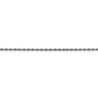 24" 14k White Gold 2.00mm Diamond-cut Quadruple Rope Chain Necklace