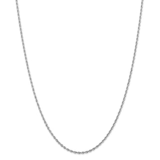 24" 14k White Gold 2.00mm Diamond-cut Quadruple Rope Chain Necklace
