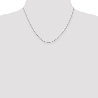 18" 14K White Gold 18 inch .70mm Ropa with Spring Ring Clasp Chain