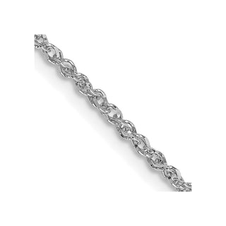 14" 14K White Gold 1.7mm Ropa Chain Necklace