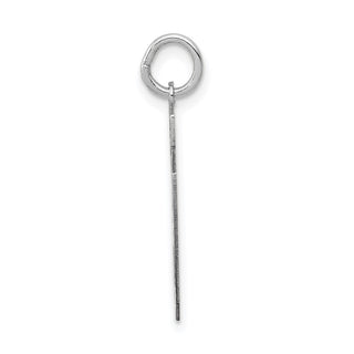14k White Gold Medium Satin Number 39 Charm