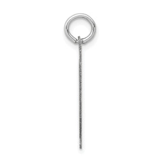 14k White Gold Medium Satin Number 40 Charm