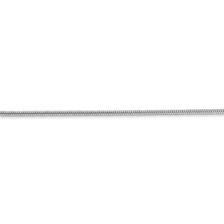 16" 14k White Gold 1.4mm Round Snake Chain Necklace
