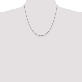 20" 14k White Gold 1.4mm Round Snake Chain Necklace