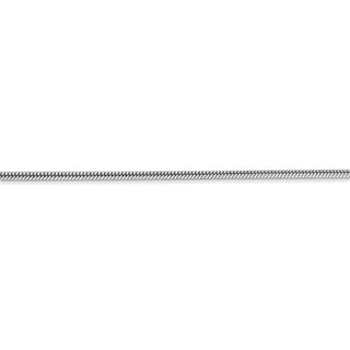 16" 14k White Gold 1.6mm Round Snake Chain Necklace