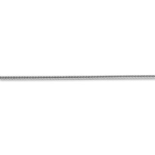 30" 14k White Gold 1.6mm Round Snake Chain Necklace