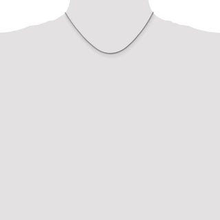 16" 14k White Gold 1.6mm Round Snake Chain Necklace
