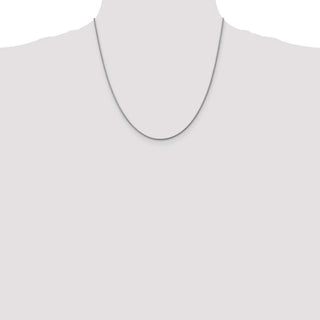20" 14k White Gold 1.6mm Round Snake Chain Necklace