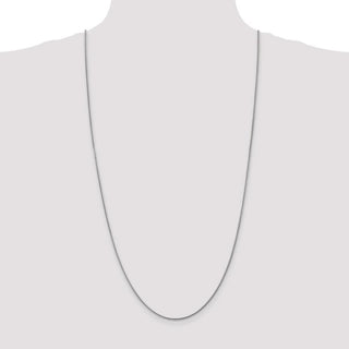 30" 14k White Gold 1.6mm Round Snake Chain Necklace