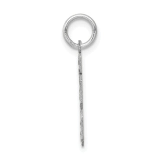 14k White Gold Small Satin Number 13 Charm