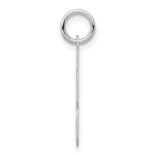 14k White Gold Small Satin Number 23 Charm