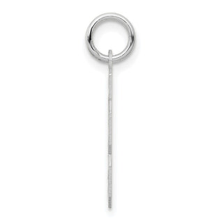 14k White Gold Small Satin Number 23 Charm