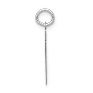 14k White Gold Small Satin Number 31 Charm