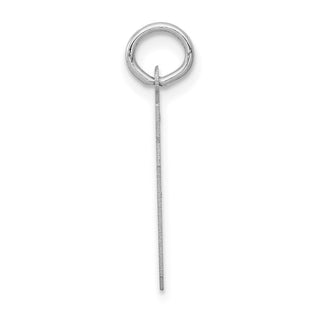 14k White Gold Small Satin Number 39 Charm