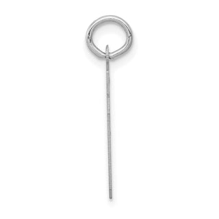 14k White Gold Small Satin Number 39 Charm