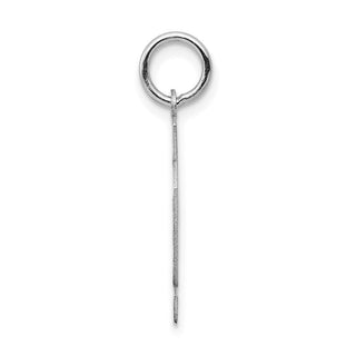 14k White Gold Small Satin Number 42 Charm