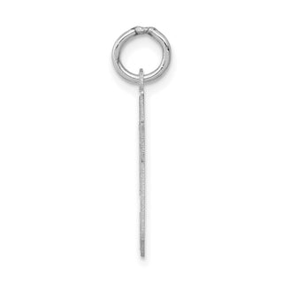 14k White Gold Small Satin Number 59 Charm