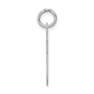 14k White Gold Small Satin Number 59 Charm