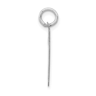 14k White Gold Small Satin Number 79 Charm