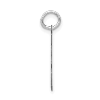 14k White Gold Small Satin Number 83 Charm