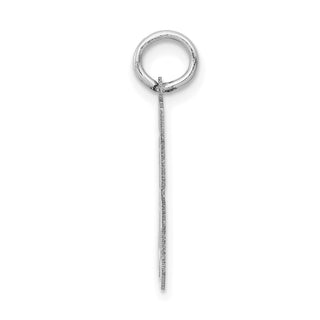 14k White Gold Small Satin Number 86 Charm