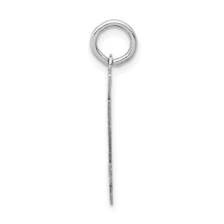 14k White Gold Small Satin Number 94 Charm
