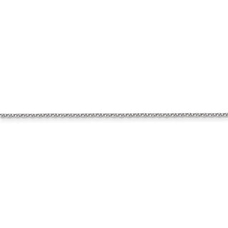 24" 14k White Gold .95mm Twisted Box Chain Necklace