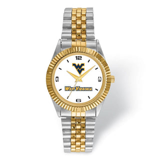 LogoArt West Virginia University Pro Two-tone Gents Quartz Watch