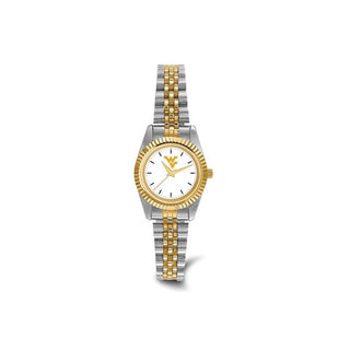 LogoArt West Virginia University Pro Two-tone Ladies Quartz Watch