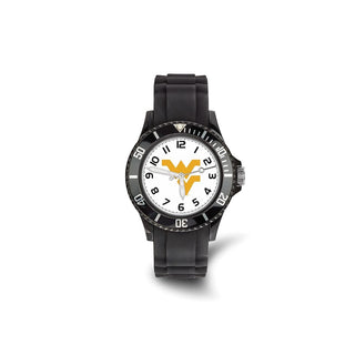 LogoArt West Virginia University Scholastic Silicone Strap Quartz Watch