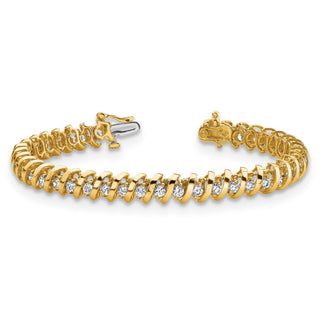 14k Yellow Gold A Diamond Tennis Bracelet X2000A