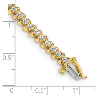 14k Yellow Gold A Diamond Tennis Bracelet X2000A