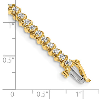 14k Yellow Gold A Diamond Tennis Bracelet X2000A