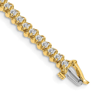 14k Yellow Gold A Diamond Tennis Bracelet X2000A