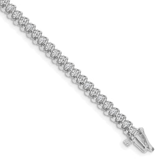 14k White Gold A Diamond Tennis Bracelet X2001WA
