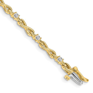 14k Yellow Gold VS Diamond Tennis Bracelet X2106VS