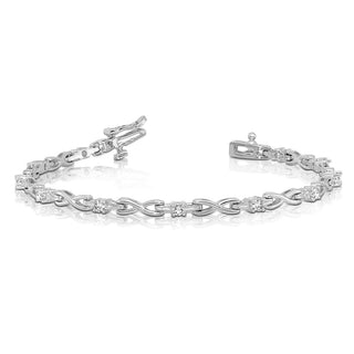 14k White Gold VS Diamond Tennis Bracelet X2106WVS